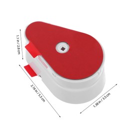 Operitacx Magnetic Remote Control Holder with Retractable Leash Lost Tether for Phones Remotes Secure Antitheft Chain Design Peace of Mind Protection White Waterdrop Style