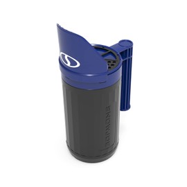 Snow Joe SJSPD1 Handheld All-Season Multi-Purpose Spreader, 5 lbs, w/Adjustable Dial Flow Control, for Ice Melt, Grass Seed and More, Blue/Black