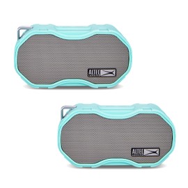 Altec Lansing Baby Boom XL - Waterproof Bluetooth Speaker, Wireless & Portable Speaker for Travel & Outdoor Use, Deep Bass & Loud Sound, 2 Pack, Mint