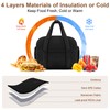 KUBYA Corduroy Lunch Box Lunch Bag for Women Men, Cute