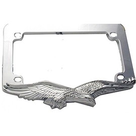 United Pacific 50071 Motorcycle Chrome Flying Eagle License Plate Frame