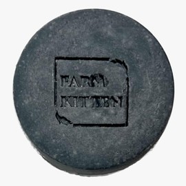 Farm Kitten Handmade Babassu Oil Soap with Luffa Embedded (Charcoal Fragrance Free)