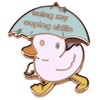 Using My Coping Skills Enamel Pin Cartoon Duck Using A