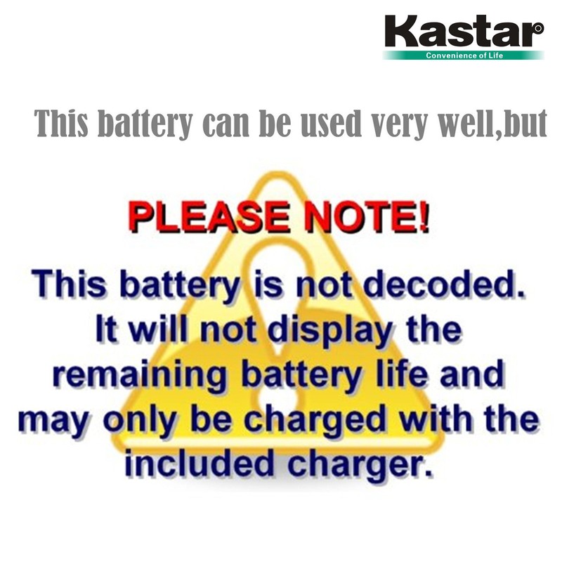 Kastar Battery (X2) & Slim LCD USB Charger for Canon