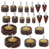 20 Pack Flap Wheel Sander Set 80 Grit Abrasive Sanding