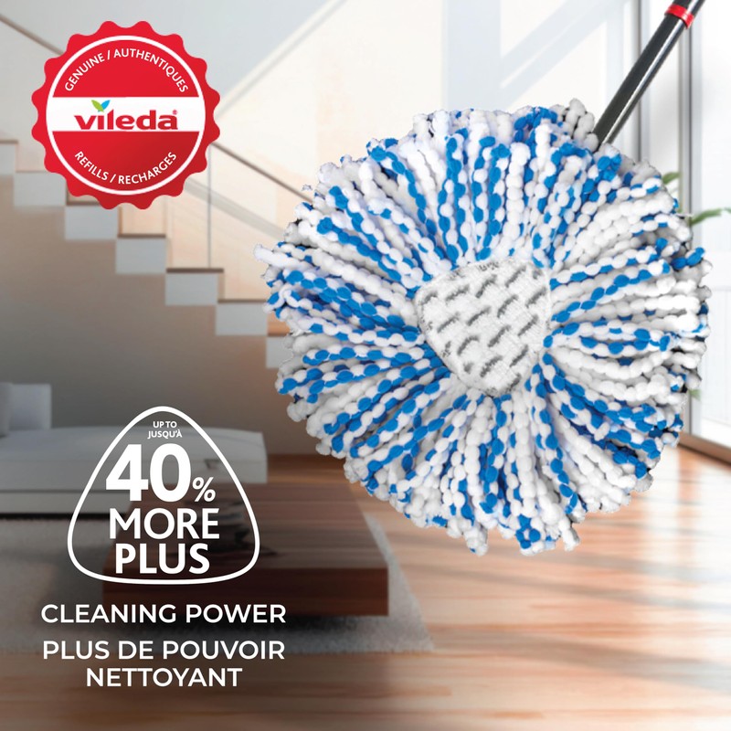 Vileda RinseClean Deep Clean Mop Head Replacement | 40% More