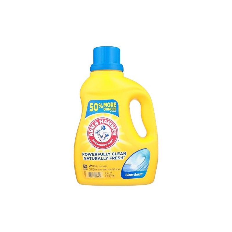 Arm & Hammer, Detergent HE Clean Burst, 67.5 Fl Oz