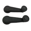 SHLPDFM 2 PCS/Set Black Window Winder Handle Crank Door Handle