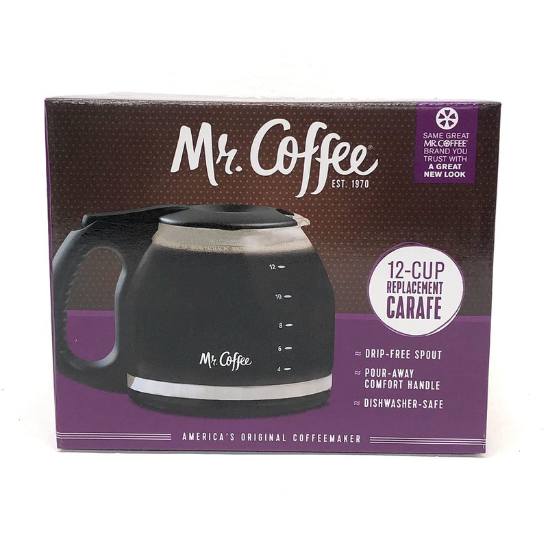 Mr. Coffee Replacement Carafe,12cups, Black
