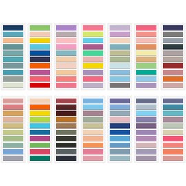 Newplenty 2800Pcs Sticky Tabs Book Tabs, Translucent Sticky Notes, Repositionable Book Markers, Morandi Book Flags Strip, Writable Book Annotation Supplies, Page Tabs, File Index Tabs (2800)