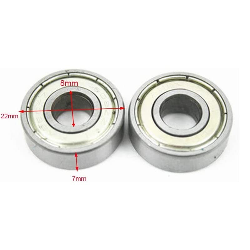 AIMALL 10X New 608ZZ Ball Bearings Premium ABEC-5 CNC Skateboard