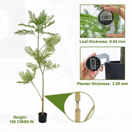 Artificial Tree Indoor-5.9ft Large Fake Jacaranda Tree Lifelike Fake Plants Faux Trees for Home Decor Office Indoor