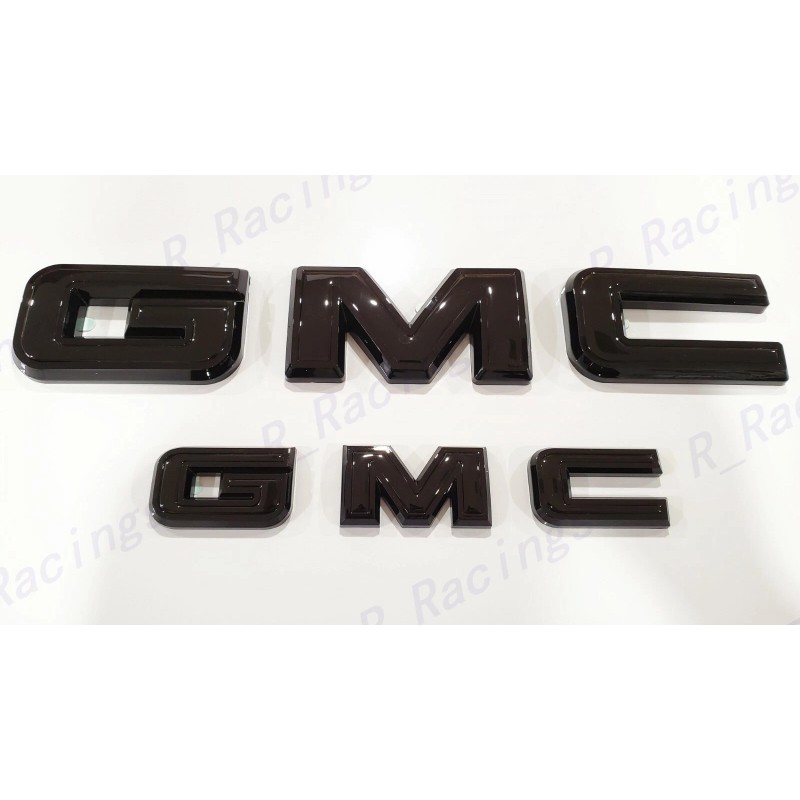 Auto OVERLAY Front & Rear Gloss Black Emblem Overlay Fit