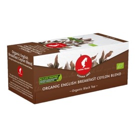Julius Meinl Organic Ceylon English Breakfast Blend Black Tea 25 tea bags - Plastic Free Packaging & Biodegradeable Filter