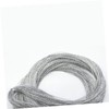 Ciieeo 100m Metallic Cord for Jewelry Making Silver String Craft
