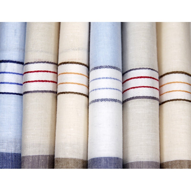 HANKYTEX Men's Handkerchiefs,100% Soft Cotton Hankie (design 1)