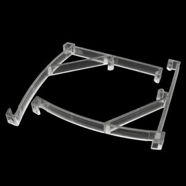 AXLIZER 6PCS Plastic Vertical Blind Curtain Clip Bracket Valance Clips for Blinds