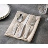 Hudson Essentials 40-Piece Hammered Stainless Steel 18/10 Flatware Silverware Set,