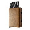 WEXLER Cartera Slim con Protección RFID, Mecanismo Pop-Up de Tarjetas