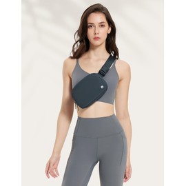 BALEAF Belt Bag Women Crossbody Fanny Pack Fashion Waist Packs Adjustable Strap Grey 1L