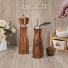 Haomacro 2 Pack Acacia Wood Salt and Pepper Grinder Set,