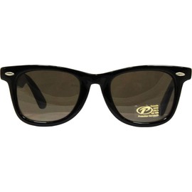 Pacific Coast Blues Brothers Sunglasses for Men By Pcsun Z80.3 Safety-Rated Black Frame w/Smoke Lens