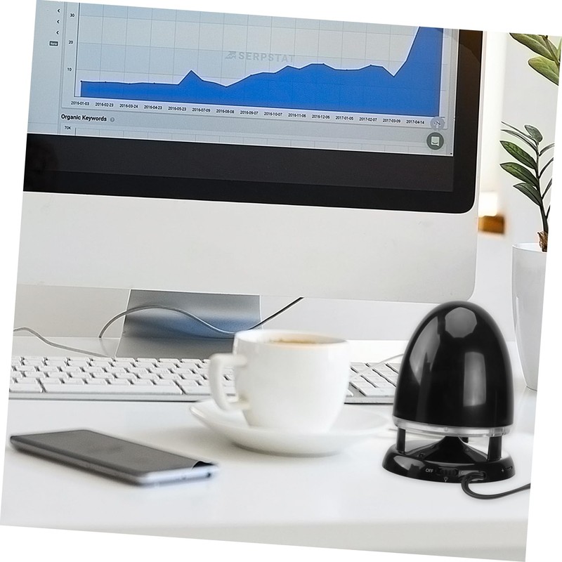 CAXUSD Portable Mini Speaker Led Light USB Powered Desktop for