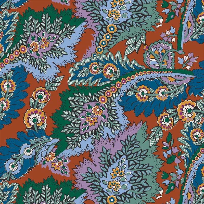 Vera Bradley Cotton Medium Cosmetic, Flowers + Feathers, One Size