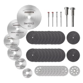 ZFYQ Circular Saw Blade Set for Rotary Tool 42 Pieces, Mini HSS Circular Saw Blades, Diamond Cutting Wheels and Resin Cutting Discs for Wood, Plastic, Aluminium and Thin Sheet Metal
