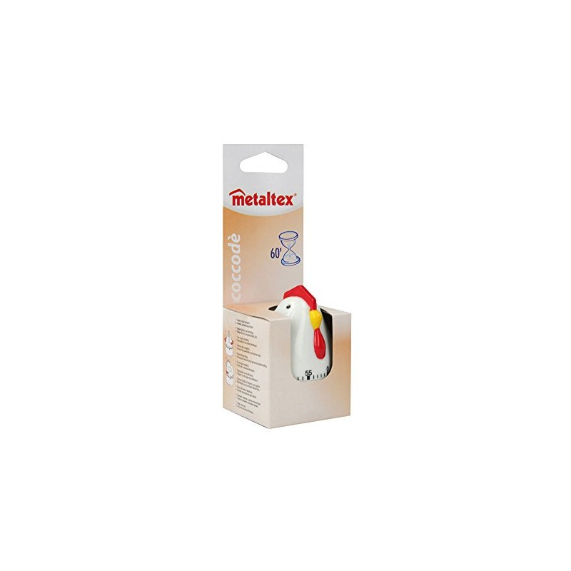Metaltex Timer Hen 60 min, White
