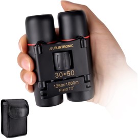 Flintronic Compact Mini Binoculars 30 x 60 HD Waterproof Portable, Foldable Pocket Size Small and Lightweight Suitable for Hunting, Sightseeing, Bird Watching, Hiking, Watching Football Games