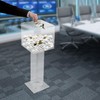 YUYFCC Acrylic Donation Box Freestanding Clear Suggestion Box with Lock