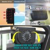 Tujoe 3 Pcs Solar Powered Car Ventilator Vehicle Exhaust Fan