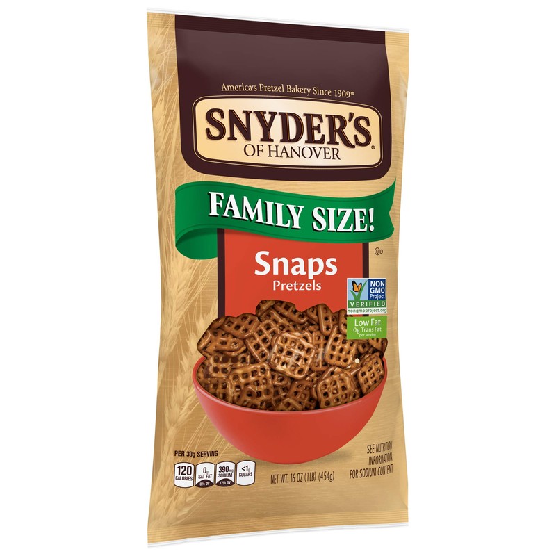 Snyder's Pretzel Snaps 16oz (Pack of 2)