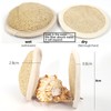 10pcs Loofah Facial Exfoliating Pads Round Shaped Reusable Gentle Scrubbing