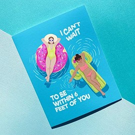 Best Friend Birthday Card - Funny Pandemic Miss You Card