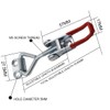 MIKMAYTOO Adjustable Toggle Latch Clamp 4001, 330 Lbs 150Kg Holding