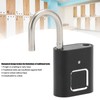 Fingerprint Padlock Biometric Smart Security Digital Lock Water Resistant USB