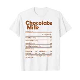 Schokoladenmilch Ernährung Fakten Thanksgiving Weihnachtsfutter T-Shirt