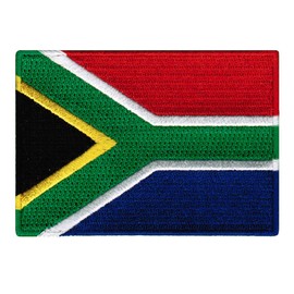 Cypress Collectibles - South Africa Flag Patch - Premium Embroidered Appliqué - African Country Iron On Patches - Dimensions: 3.5" x 2.5"