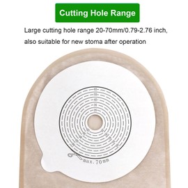 Pack of 20 Colostomy Bags for Colostomy Ileostomy Stoma Care (20-70 mm)