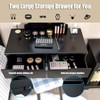 Giantex Vanity Table Set with 8 Light Bulbs and Touch