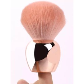 Zzdog Brocha Kabuki Suave Para Base Crema O Polvo Rosa Oro