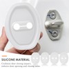 4 Pcs Silicone Car Door Latch Covers Sound Dampening Car