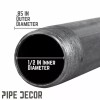 Pipe-Decor.com 1/2 in. X 18 in. Black Pipe 6 Pack