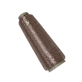 100g Metallic Crochet Yarn Rose Gold 0.8MM Glitter Metallic Polyester Yarn for Crocheting/Knitting/Weaving