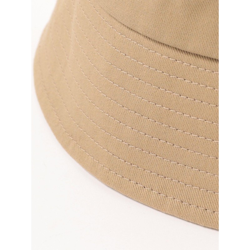 Beams Men's Basic Bucket Hat, beige