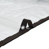 vidaXL Transparent Tarpaulin with Eyelets 1 x 2 m Polyethylene,