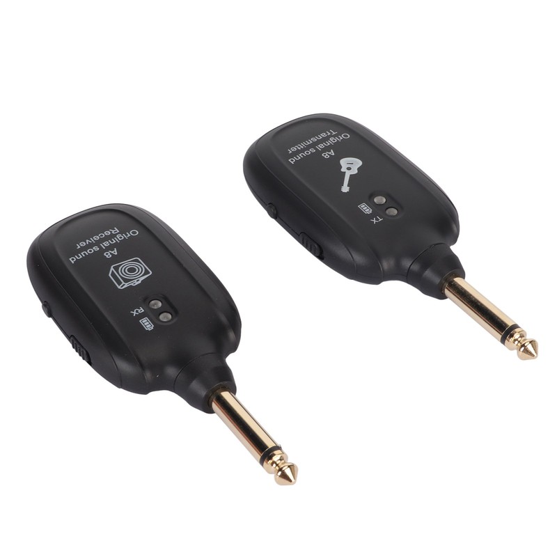 Guitar Wireless System Rechargeable UHF 730MHz 4 Channels Guitar Transmitter