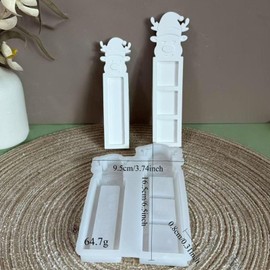 Silikonformen Gießformen Weihnachten, 2 Stück Elch Silikonform Weihnachten Geldgeschenk Gießformen Silikon Weihnachten Gießform Elch Gips zum Gießen Pralinenschachtel Geldgeschenk für Kerzen Gips (A)